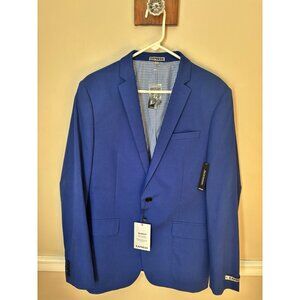 NWT Express Mens Size 40R Slim Fit Photographer Blazer Jacket Sport Coat Blue